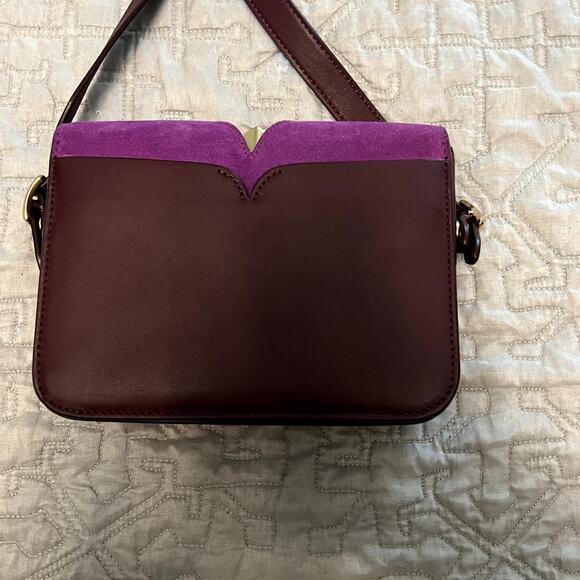 Kate Spade Purple Mystery Adjustable Strap Suede Small Crossbody Handbag NWT